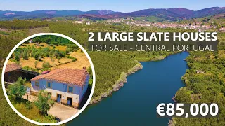 2 LARGE SLATE HOUSES - CENTRAL PORTUGAL REAL ESTATE - FARM FOR SALE