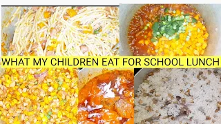 What My Nigerian  Children Eat For School Lunch  In A week | 5 Delicious Quick Meals Idea!