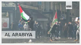Tensions in Paris as pro Palestinian protesters defy police