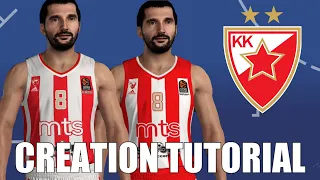 NBA 2K22 Crvena Zvesda ✮ Red Star Belgrade: 2021-22 EuroLeague Jersey Creation Tutorial