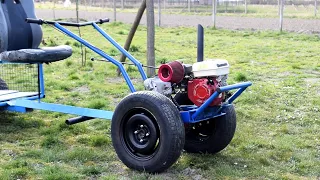 Homemade 6.5 HP Motocultivator from Car Parts