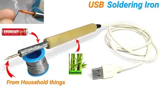 How to make a Soldering iron at home || USB Soldering iron || SKR Electronics Lab