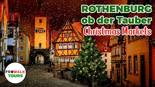 Rothenburg ob der Tauber Christmas Market - Reiterlesmarkt - 4K 60fps with Captions