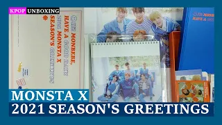 Unboxing MONSTA X [2021 SEASON'S GREETINGS] 몬스타엑스 2021 시즌그리팅 Kpop Unboxing 케이팝 언박싱 goods