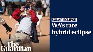 Total solar eclipse 2023: rare hybrid eclipse reaches totality over Western Australia