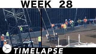 One-week construction time-lapse with bonus highlights/closeups: Ⓗ Week 28: A busy week
