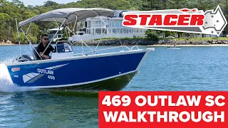 2024 Stacer 469 Outlaw Side Console | Yamaha F75 | Walkthrough