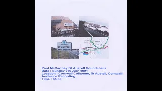 Paul McCartney - Soundcheck (Cornwall Coliseum, St. Austell, Cornwall) (CD, 1991)