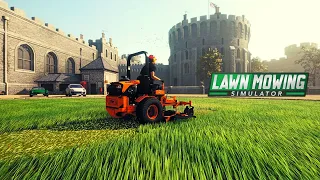 "SATISFYING!" CUTTING GRASS "A.S.M.R!" LAWN MOWER SIMULATOR!..(No Commentary)