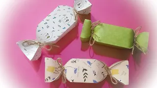 paper craft idea 💖 | how to make candy 🍬 with origami paper | easy gift 🎁 idea .