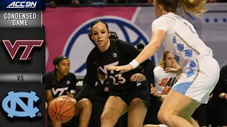 Virginia Tech vs. North Carolina Condensed Game | ACC Women’s Basketball (2021-22)