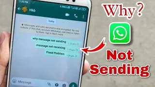 how to solve whatsapp message not sending & receiving problem | whatsapp message not sending