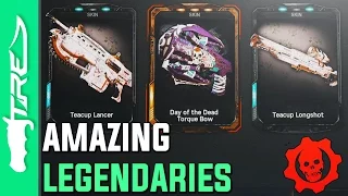 AMAZING LEGENDARIES! - Gears of War 4 Gear Packs Opening - 10 ELITE GEAR PACKS (Pack Opening)