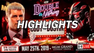 Cody vs. Dustin Rhodes | Double Or Nothing 2019 | Highlights |