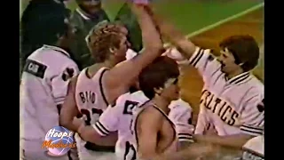 Larry Bird Hits Game Winner at the Buzzer vs Blazers! (Clyde Drexler Early Celebration)