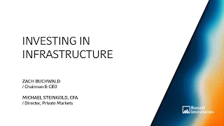 Investing in Infrastructure - Part One