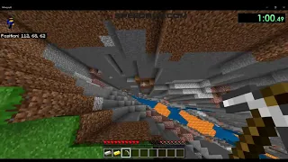 Minecraft Bedrock Speedrun - All Ores Set Seed - 1:55