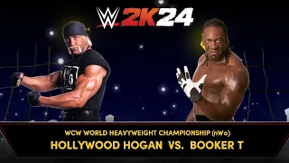 WWE 2K24 First Match: Hollywood Hogan vs Booker T