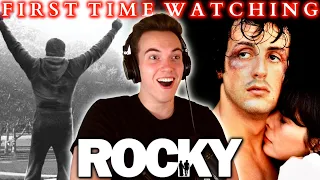 *ROCKY (1976)* is SO INSPIRING!!! | First Time Watching | (reaction/commentary/review)