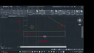 Slider block AutoCAD 2D : Front, Top and Side Views
