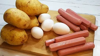 Se você gosta de batata, salsicha e ovo, recomendo que faça esta receita!