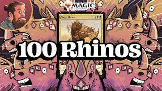 100 Rhino Battle of Wits (for Real This Time) | Modern Against the Odds