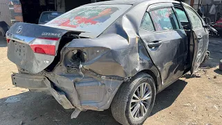 Restoration a New-Brand Toyota Corolla Teana After Accident Damage