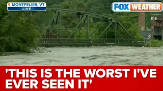 Winooski River In Montpelier, VT Continues To Rise: 'This Is The Worst I've Ever Seen It'