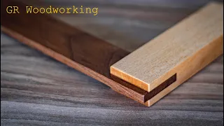 Wooden square making - only hand tools