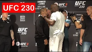 DANIEL CORMIER VS DERRICK LEWIS UFC 230 STAREDOWN