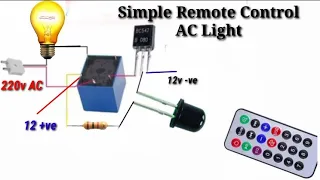 Simple Remote Control AC Light Circuit Without IC