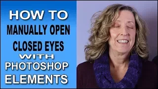 Manually Open Closed Eyes with Photoshop Elements