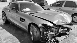 Crashed Mercedes AMG GT 😱