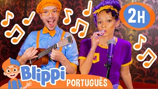 Blippi e Meekah Tocam Música! | 2 HORAS DE BLIPPI | Blippi em Português | Música para Crianças