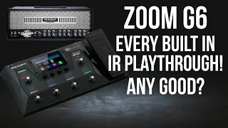 THE ZOOM G6 HAS AMAZING BUILT IN IR'S AND THERE ARE LOADS OF THEM,ZOOM G6 REVIEW/PLAYTHROUGH.