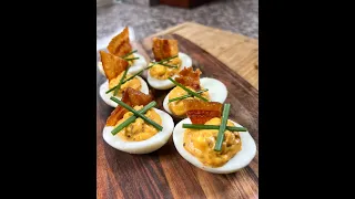 Loaded Deviled Eggs | Delicious Finger Food #shorts