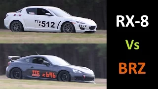 Mazda RX-8 vs Subaru BRZ Track Battle at VIR