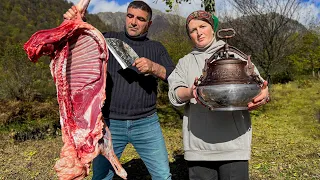 I Butchered a Lamb to Cook in the Afghan Kazan! My Wife is Satisfied!