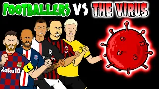 ☣️Footballers VS The 🦠☣️ Feat Messi, Ronaldo, Zlatan, Haaland & more!