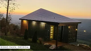 On The Rocks Shipping Container House in Rising Fawn Georgia