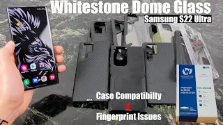 Whitestone Dome Glass Screen Protector : Samsung S22 Ultra
