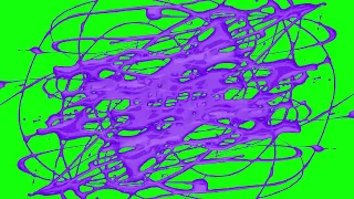 Футаж HD. Льется  фиолетовая краска, хромакей