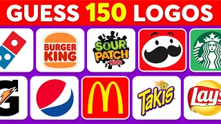 Guess the Logo in 3 Seconds | Food & Drink Edition 🍕🥤 150 Famous Logos