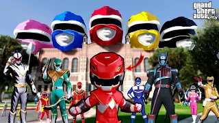 ကျွန်တော် Power Rangers ကျောင်းတော်ကြီးမှာပညာသင်ယူခဲ့တယ် | Power Rangers School GTA V |SMART On Live