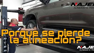 Porqué un auto pierde la alineación?