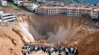 Hundreds of houses are going underground! Footage of massive landslides caught on camera in KZN