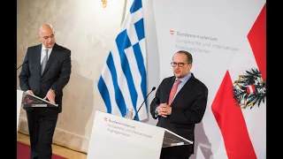 Gemeinsame Pressekonferenz mit dem Außenminister von Griechenland, Nikos Dendias, 8. März 2022