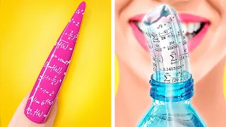 AMAZING SCHOOL HACKS AND DIY IDEAS! Easy Crafts Funny Tips and Tricks Smart Students by 123 GO!