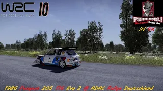 WRC 10 (PS5) IN 4K / 1986 Peugeot 205 T16 Evo 2 @ ADAC Rallye Deutschland