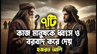 ৭ টি কাজ মানুষকে ধ্বংস ও বরবাদ দেয়